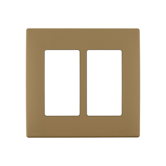 Product image for Wall plate snap-on polymer 2G warm caramel