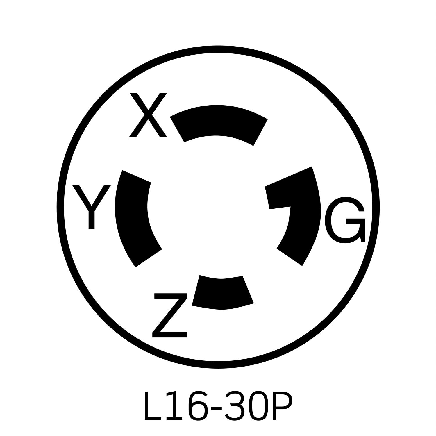 Product image for Plug locking 3P 4W 480V 30AMP yellow