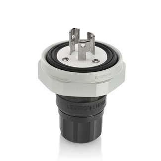Product image for 15 Amp Rhino-Hide® Locking Plug, Industrial Grade