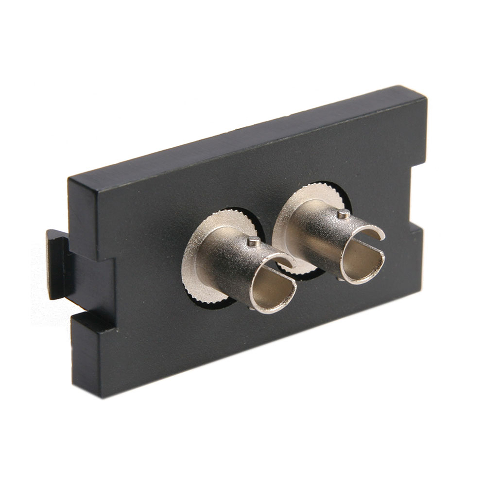Product image for Module MOS adapter duplex ST 1-unit high fiber black