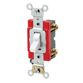 Product image for Switch toggle 1-pole light handle 20A 120V white