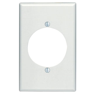 Product image for Cover plate receptacle round 2.15" white
