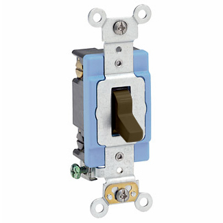 Product image for Switch toggle 4-way extra heavy-duty 15A 120/277V brown