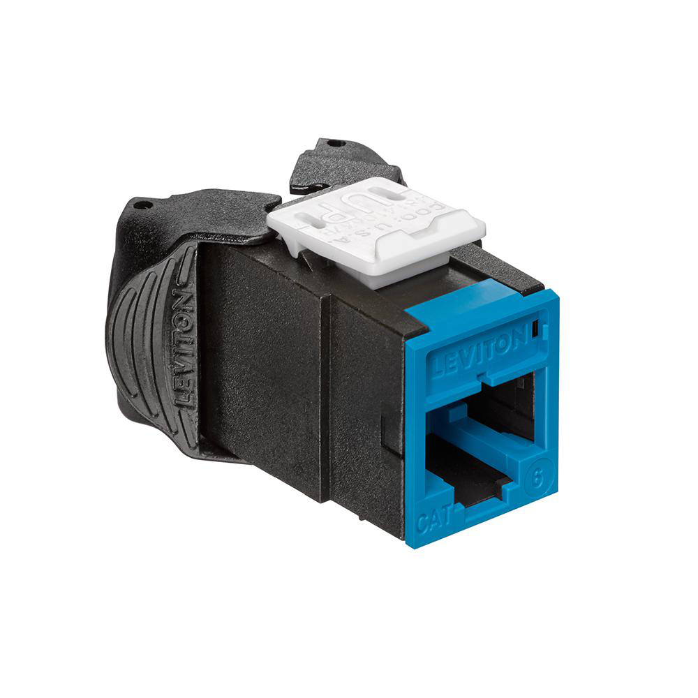 Product image for Connector standard UTP CAT-6 die-cast zinc blue