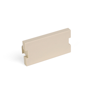 Product image for Insert blank module 1 unit high ivory