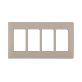 Product image for Wall plate snap-on polymer 4G cafe latte
