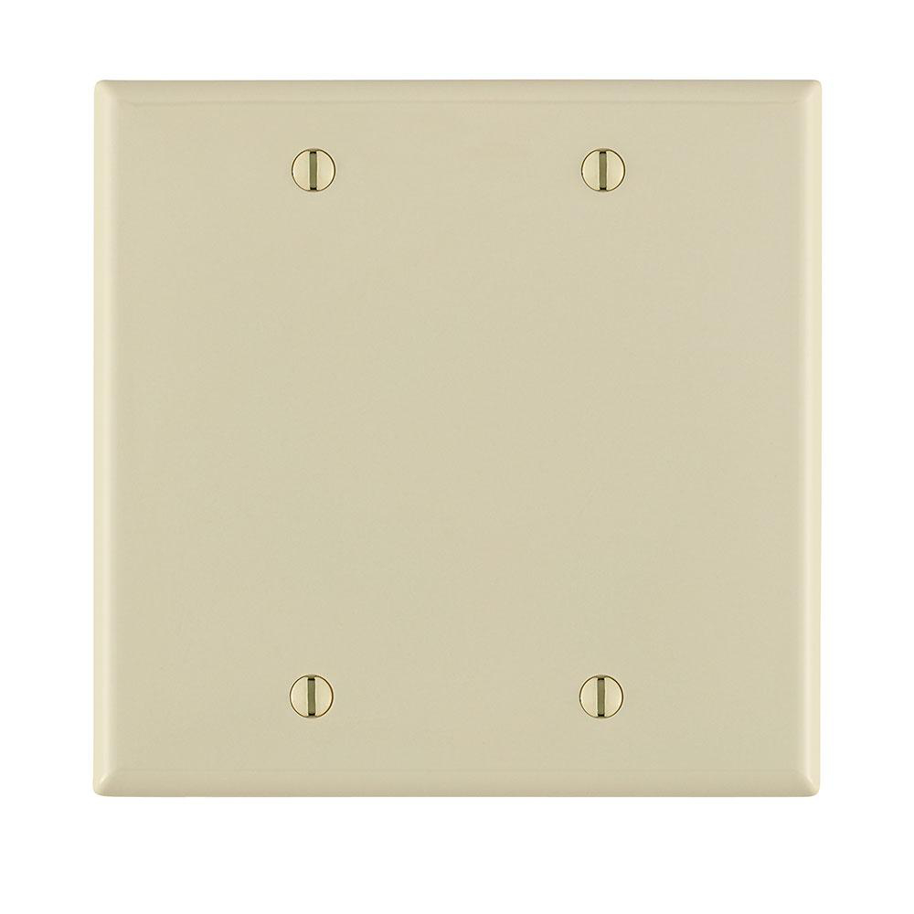 Product image for Wall plate blank thrmplst nylon 2G lt almond
