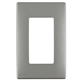 Product image for RENU® 1-Gang Screwless Snap-On Wallplate, Stainless Steel
