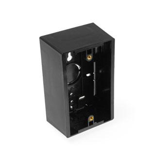 Product image for Back box surface mount plst 1G blk 1.89in depth