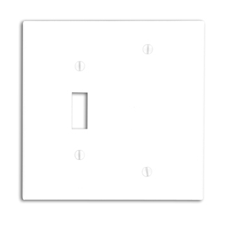 Product image for Wallplate combination 2G 1 toggle 1 blank white