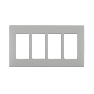 Product image for Wall plate snap-on polymer 4G pebble grey