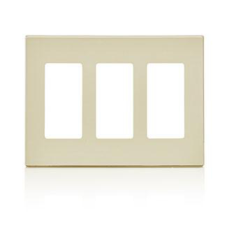 Product image for Cover plate 3 decora 3 gang almlit