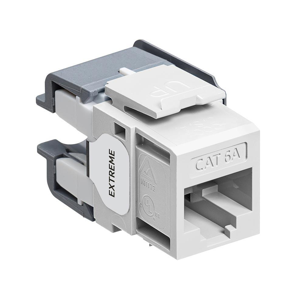 Product image for Connector CAT-6A channel-rated white