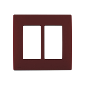 Product image for Wall plate snap-on polymer 2G deep garnet