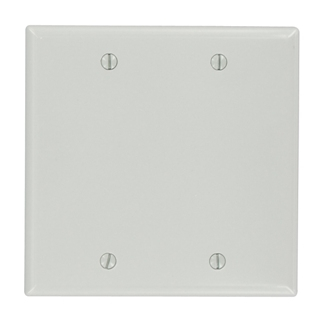 Product image for Wallplate standard 2-gang no device thermoset grey