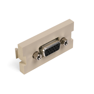 Product image for Module MOS feedthrough VGA HD15 video ivory