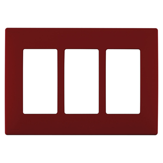 Product image for Wall plate snap-on polymer 3G red delicious