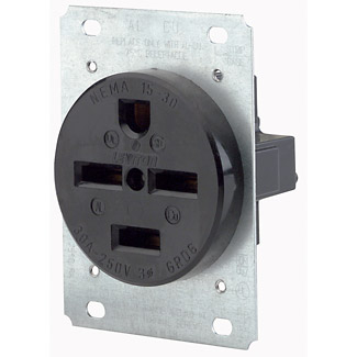 Product image for Receptacle grounding flush-mount 30A 250V
