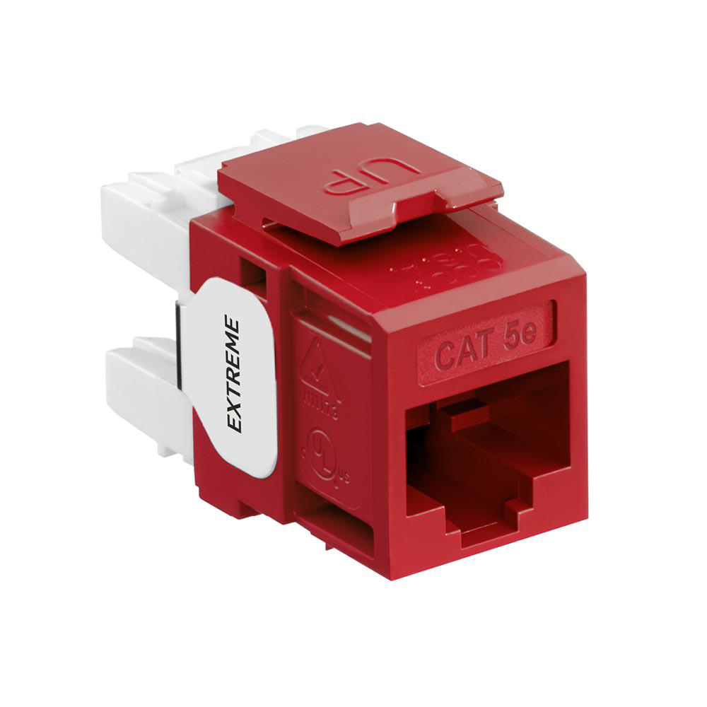 Product image for Connector Cat5e+ utp red gigamax
