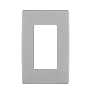 Product image for Wall plate snap-on polymer 1G pebble grey