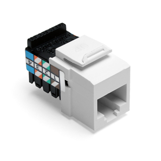 Product image for Connector UTP USOC 8P8C plastic white