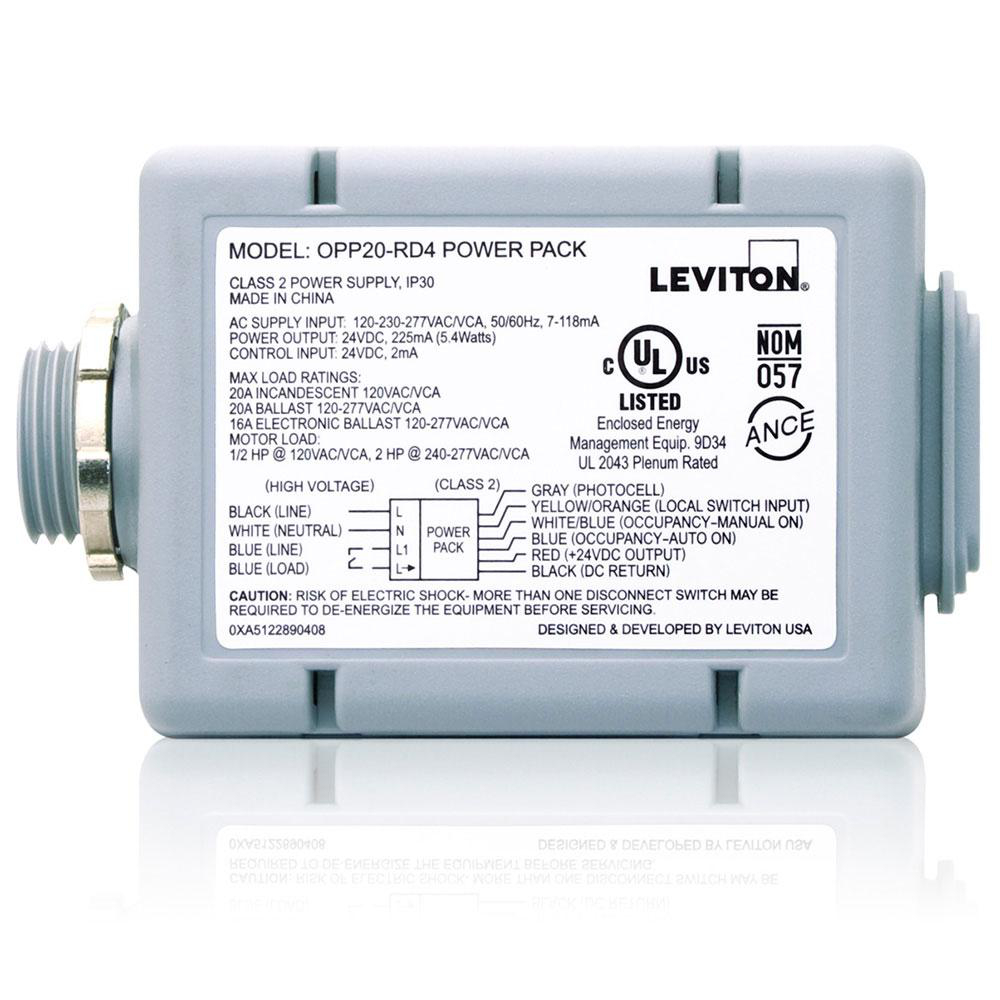 Product image for Power pack with auto-ON manual-ON local switch and photocell input