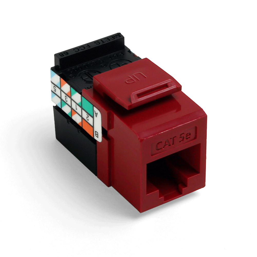 Product image for Connector Cat5e utp red gigamax