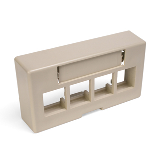 Product image for Faceplate modular furniture ext depth 4port ivo