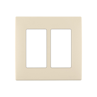 Product image for Wall plate snap-on polymer 2G gold coast white
