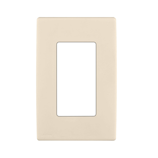 Product image for Wall plate snap-on polymer 1G gold coast white