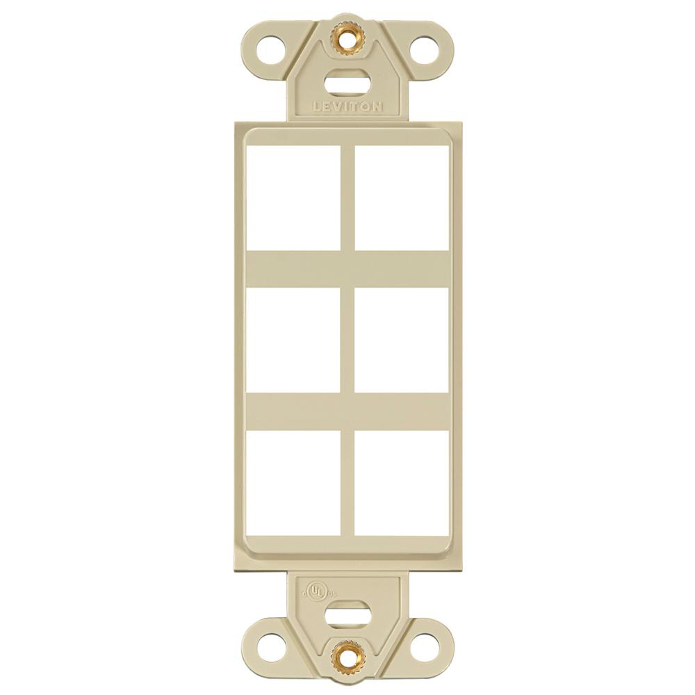 Product image for Insert multimedia 6-port ivory