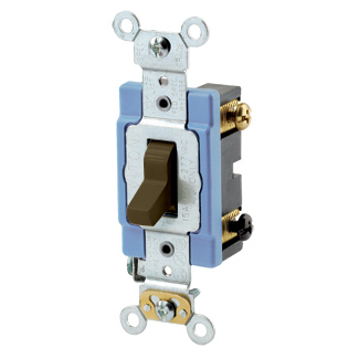 Product image for Switch toggle industrial 3way 120/277V 15A brown