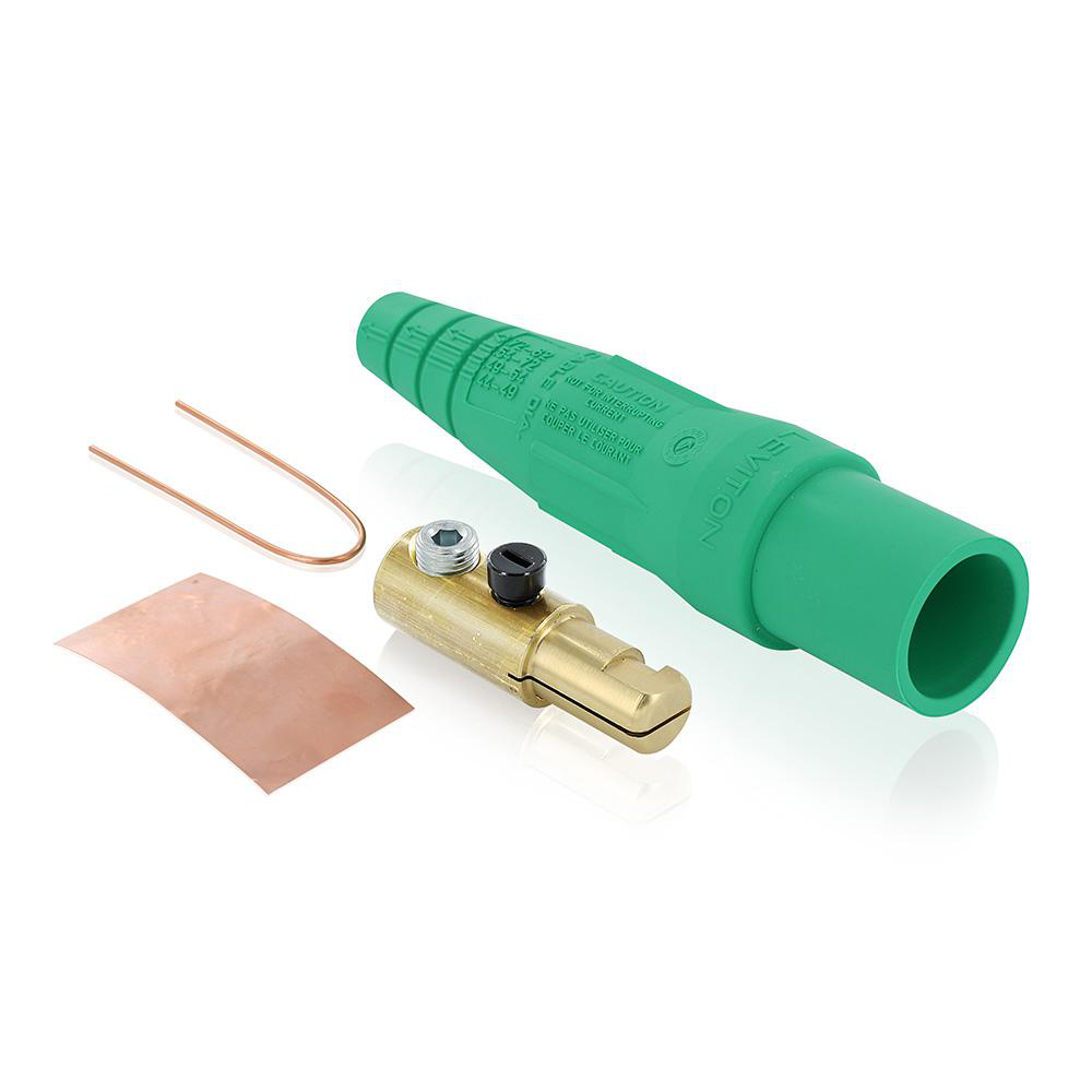 Product image for Male Plug, #2 - 2/0 AWG, Single Set Screw Termination