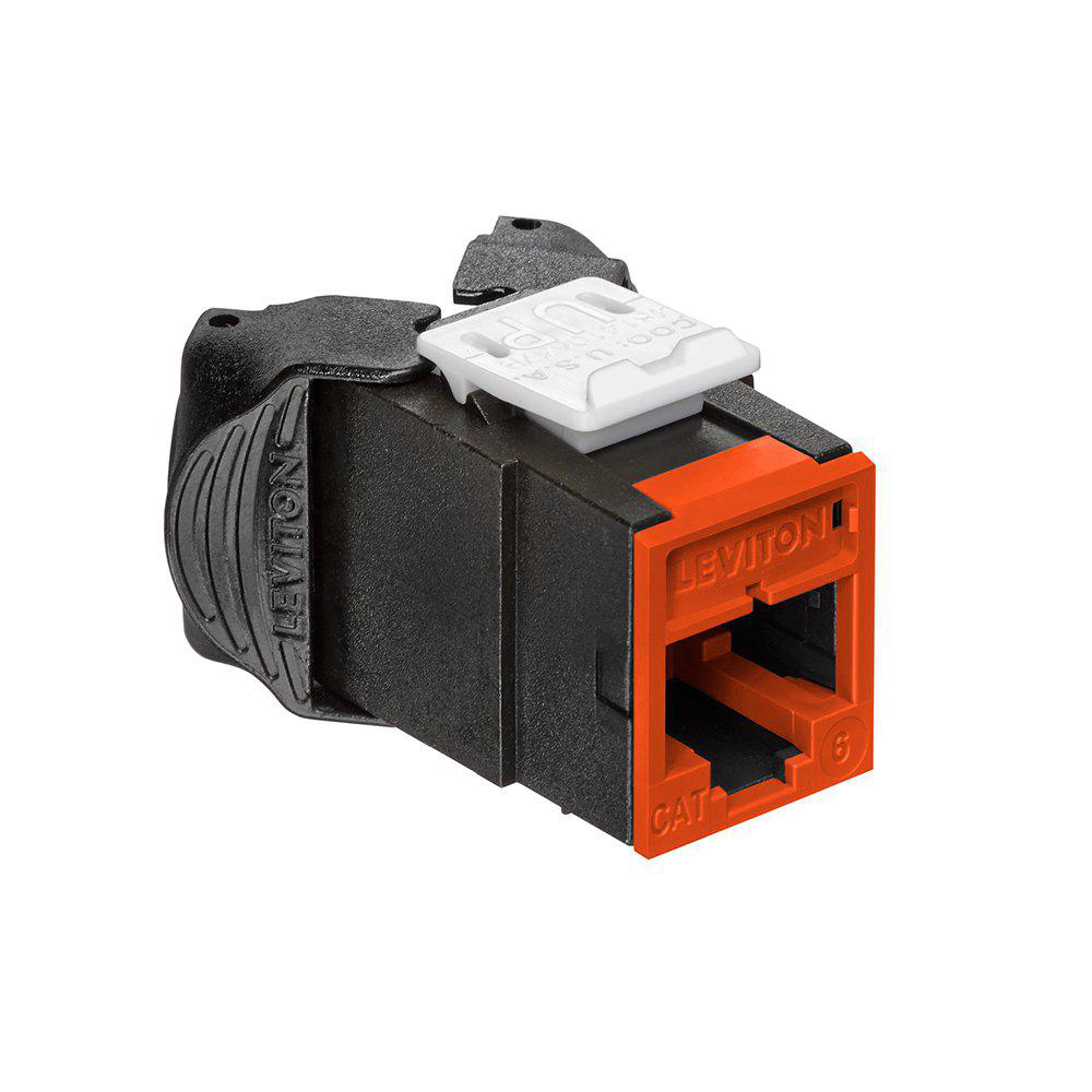 Product image for ATLAS-X1™ Cat 6 UTP QUICKPORT™ Jack, Orange