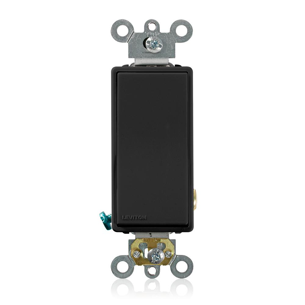 Product image for Switch rocker commercial AC quiet 1-pole 120/277V 20AMP black