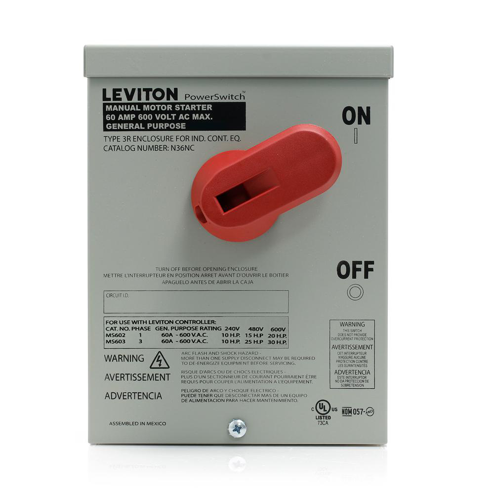 Product image for Enclosure NEMA-3R metal 60A grey