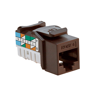 Product image for Connector high-impact plastic brown 1.18x0.63"