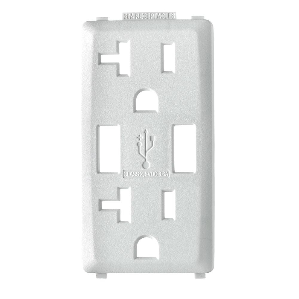 Product image for RENU® 20 Amp USB Charger/Tamper-Resistant GFCI Outlet/Receptacle Color Change