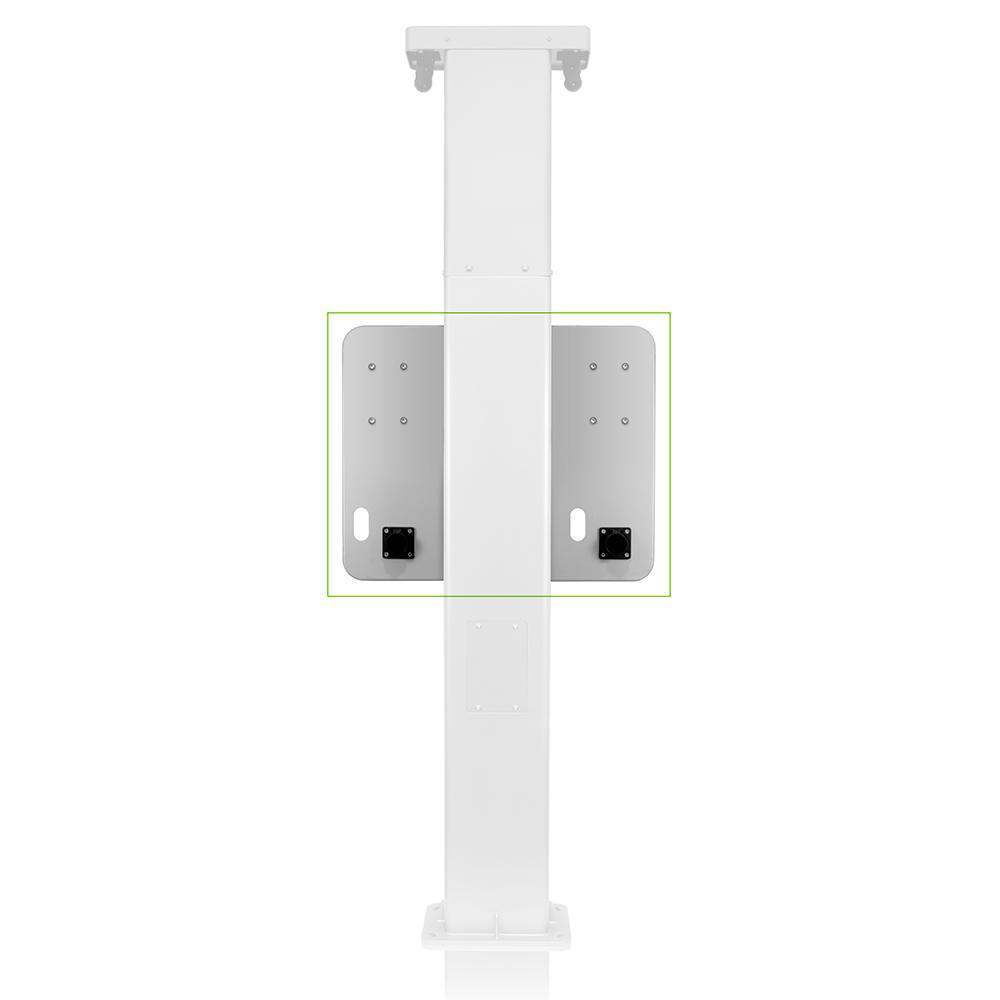 Product image for Mounting Template for Dual Mount Charging Station Pedestal, Side/Side with