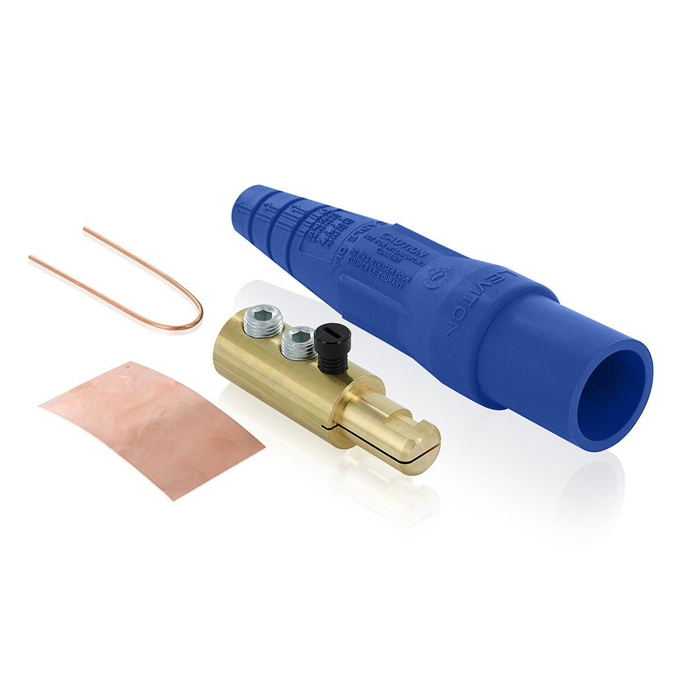 Product image for Male Plug, 2/0 - 4/0 AWG, Double Set Screw Termination