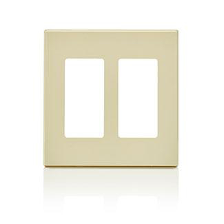 Product image for Cover plate 2 decora 2 gang ivory