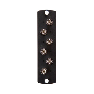 Product image for Adapter plate ST multimode/singlemode 6-fiber black