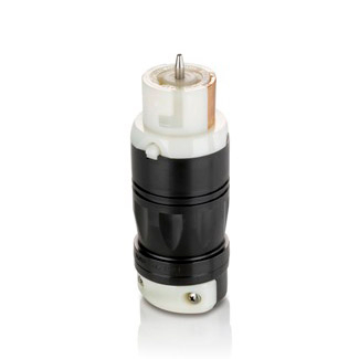 Product image for Plug locking ind grade 3P4W 125/250V 50A blk/wht