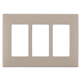 Product image for Wall plate snap-on polymer 3G cafe latte