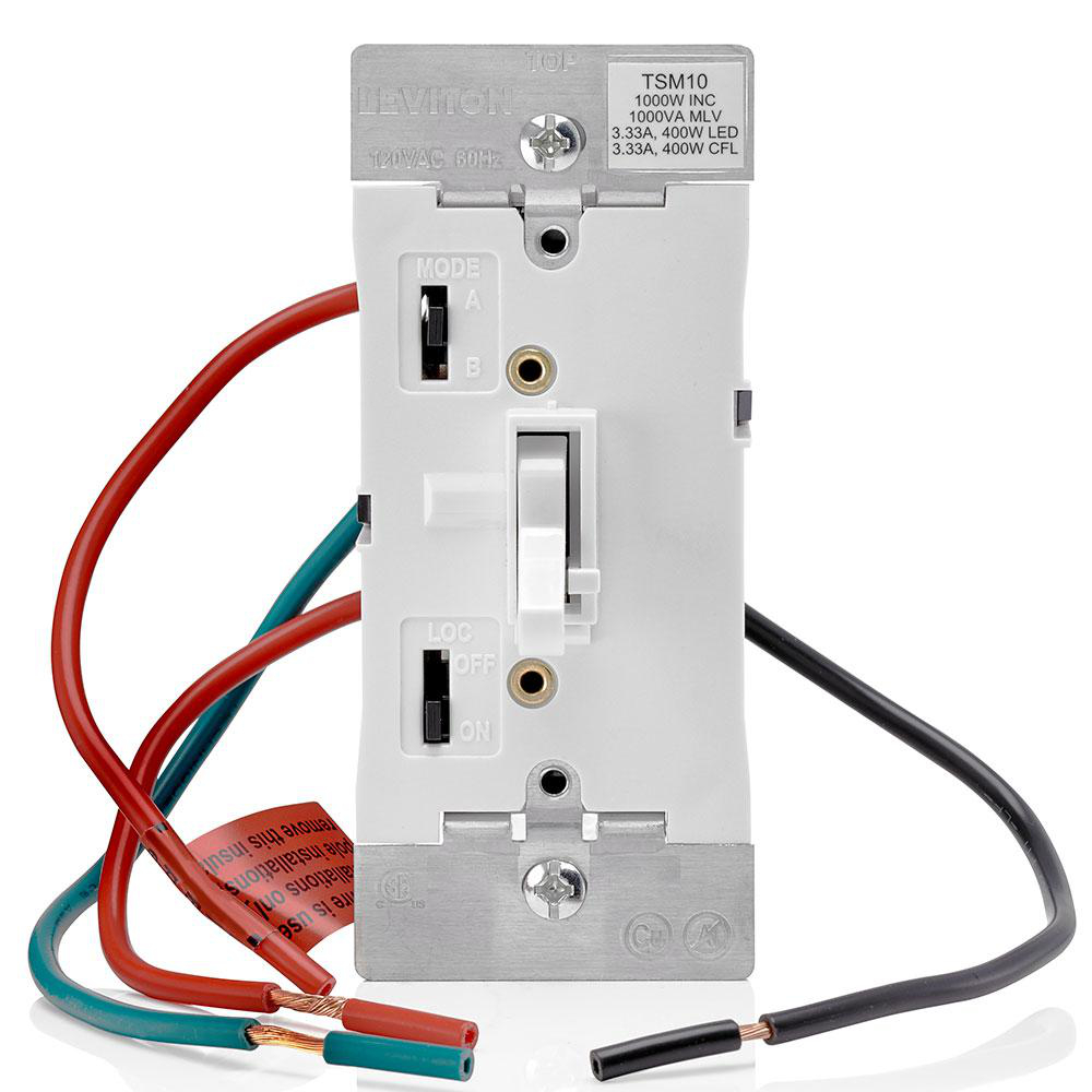 Product image for Toggle Slide Dimmer Switch for Magnetic Low Voltage, LED, Halogen and