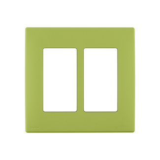 Product image for Wall plate snap-on polymer 2G granny smith apple