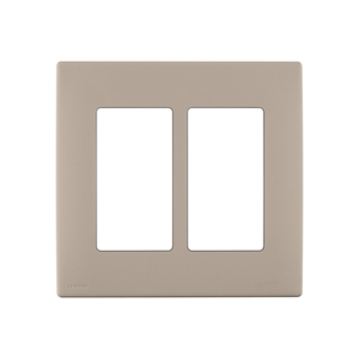 Product image for Wall plate snap-on polymer 2G cafe latte