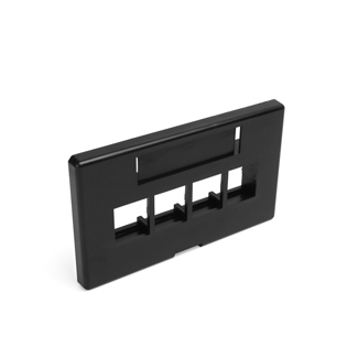 Product image for Faceplate modular furniture 4port blk