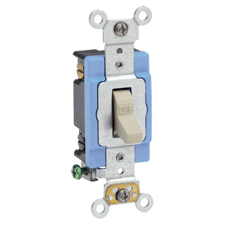 Product image for Switch toggle 2-pole 15A 120/277V ivory