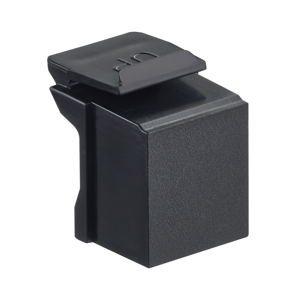 Product image for Bulkhead module QuickPort black 10pack